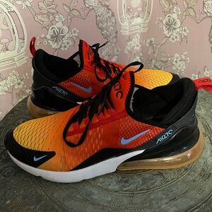 Nike Air Max 270 Orange and Black “ sunset “ Shoes